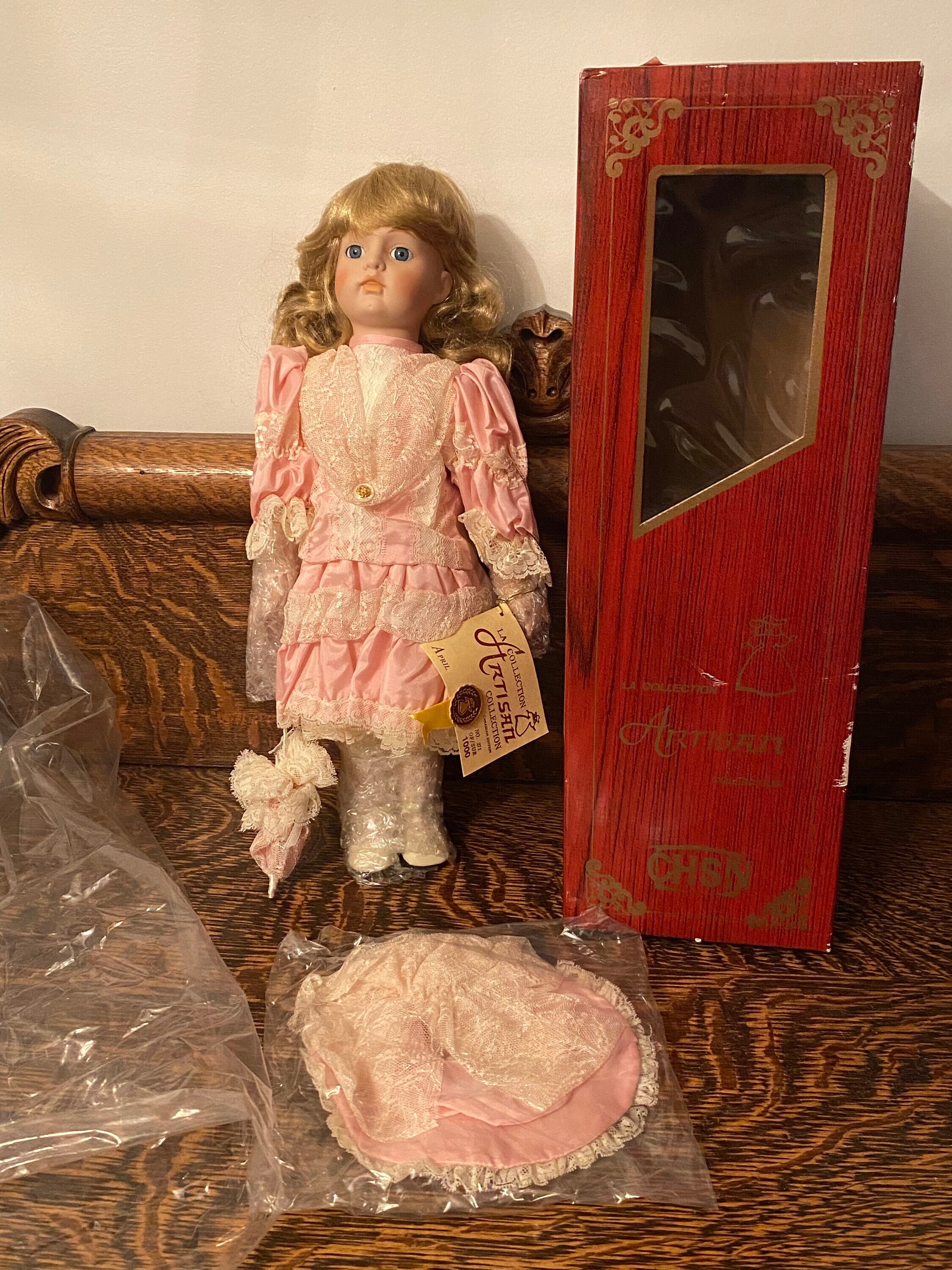 Vintage Musical Porcelain Doll “april” CHSN Limited Production