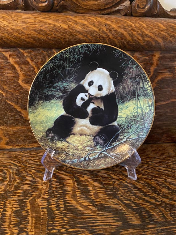   2020 ヘリテージプレート Vintage BRADEX “the Panda” Collectible Plate the Wildlife Society