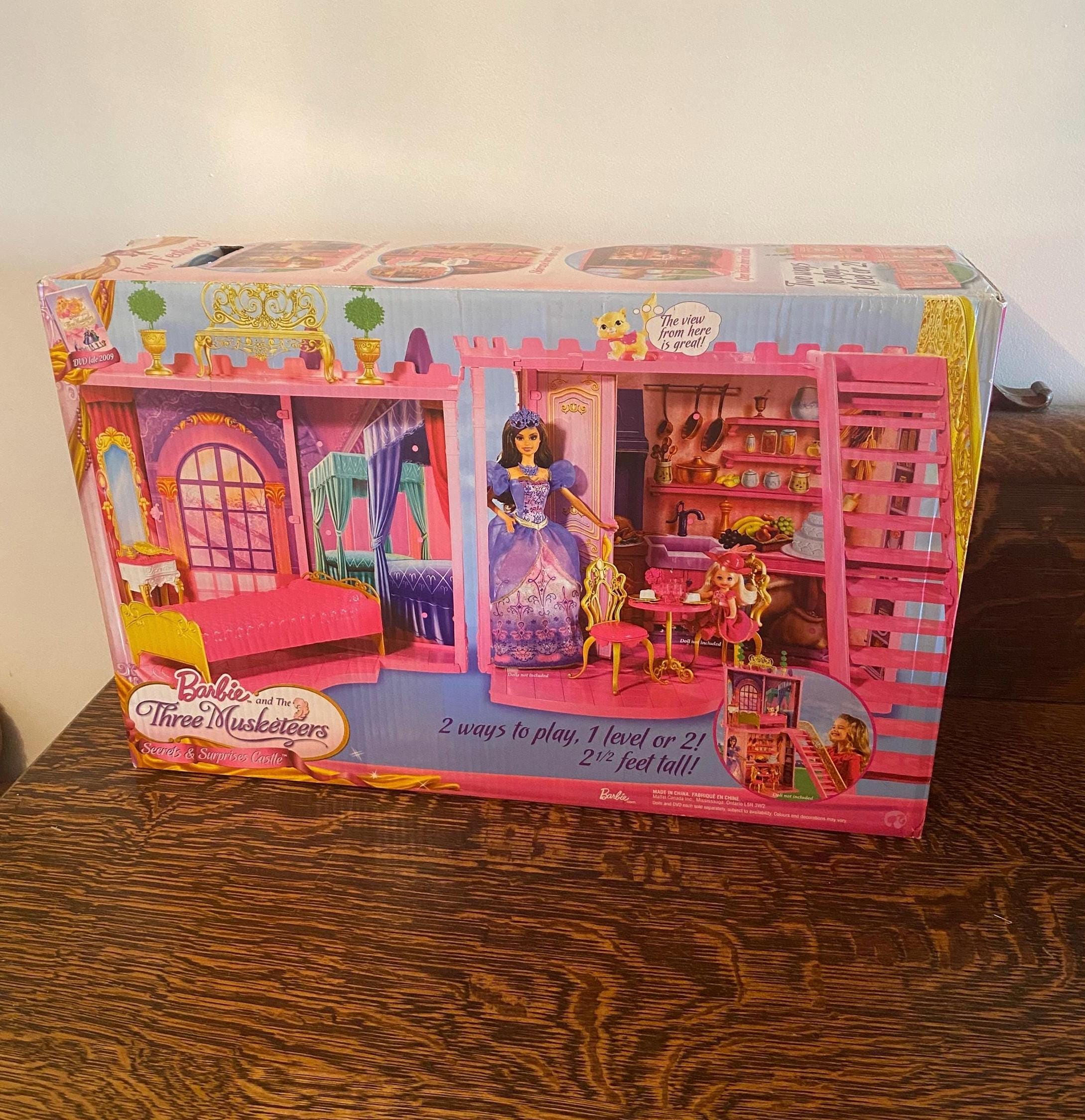 Extremely Rare Barbie and the Three Musketeers Secrets Surprises Castle Playset 2008 2009 Mattel Barbie 2.5FT House With Furniture Etsy Canada