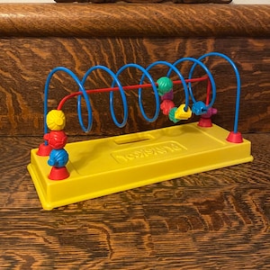 Vintage Playskool Bead Maze Baby & Toddler Toy 1989 Playskool Baby Busy Beads