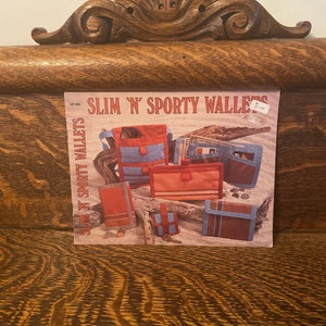 Make 80’s Wallets - Sewing Patterns For Slim N Sporty Wallets GP 496