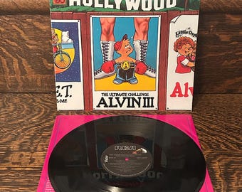 Alvin And The Chipmunks Vinyl Record 1982 The Chipmunks Go Hollywood The Ultimate Challenge Alvin III RCA Vinyl LP