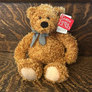 Vintage Gund Luv Me Bear #6449 Plush Teddy Bear