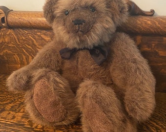 Vintage Teddy Bear - Handcrafted Plush - Handmade - One Of A Kind - Collector’s Teddy Bear