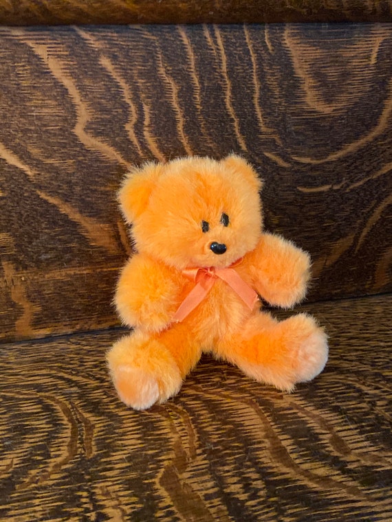 シュタイフ テディベア オレンジ 美品 Teddy Bear Orange 1981年 ＊ クラシック・レプリカ・シリーズ ＊「 ママ＆ベイビー