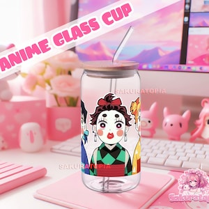 Anime Glass Cup, 16oz Beer Can Glass, Glass Coffee Cup, Glass Cups, Anime Glass Cup, Iced Coffee Glass, Glass Beer Can, Beer Can Glass Cup