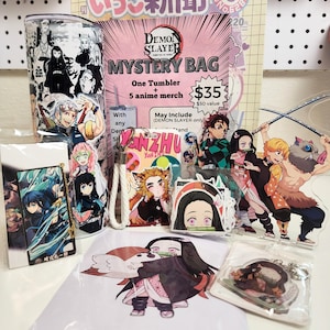 Anime Mystery Box: 20oz Tumbler Plus 5 Surprise Anime Merch Items