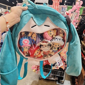 Hatsune Miku Ita Bag Cute Anime Plush Convertible Backpack Purse - Brand New Original Ita Bag Backpack Miku Hatsune NyaNya Version Itabag  main image 4