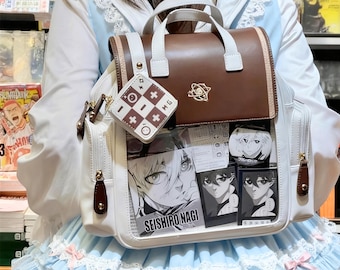 9514 Kawaii Ita Bag - Clear Window Pin Display Backpack Purse for Anime Amazon.com | Prokva Ita Bag Pin Display Backpack with Insert  main image 2