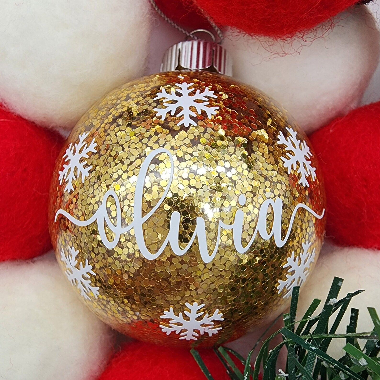 Personalized Christmas Ornaments Name Ornaments Christmas Etsy