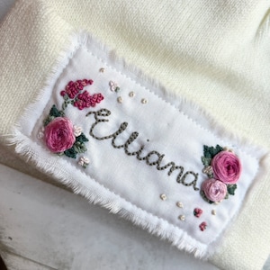 Custom Name Beanie, Name Gift For Kids, Personalozed Gift, Hand Embroidered Beanie, Children's Beanie, Personalized Hat, Custom Winter Hat image 6