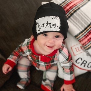 Custom Name Beanie, Name Gift For Kids, Personalozed Gift, Hand Embroidered Beanie, Children's Beanie, Personalized Hat, Custom Winter Hat image 7