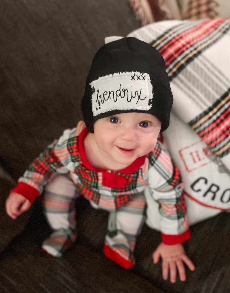 Custom Name Beanie, Name Gift For Kids, Personalozed Gift, Hand Embroidered Beanie, Children's Beanie, Personalized Hat, Custom Winter Hat image 7