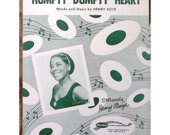 1957 La Vern Baker Humpty Dumpty Heart Autographed Henry Boye Sheet Music Z3013