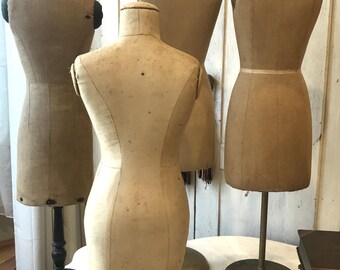 Antique Half Scale Dress Form: Mannequin Salesman Sample, You Pick