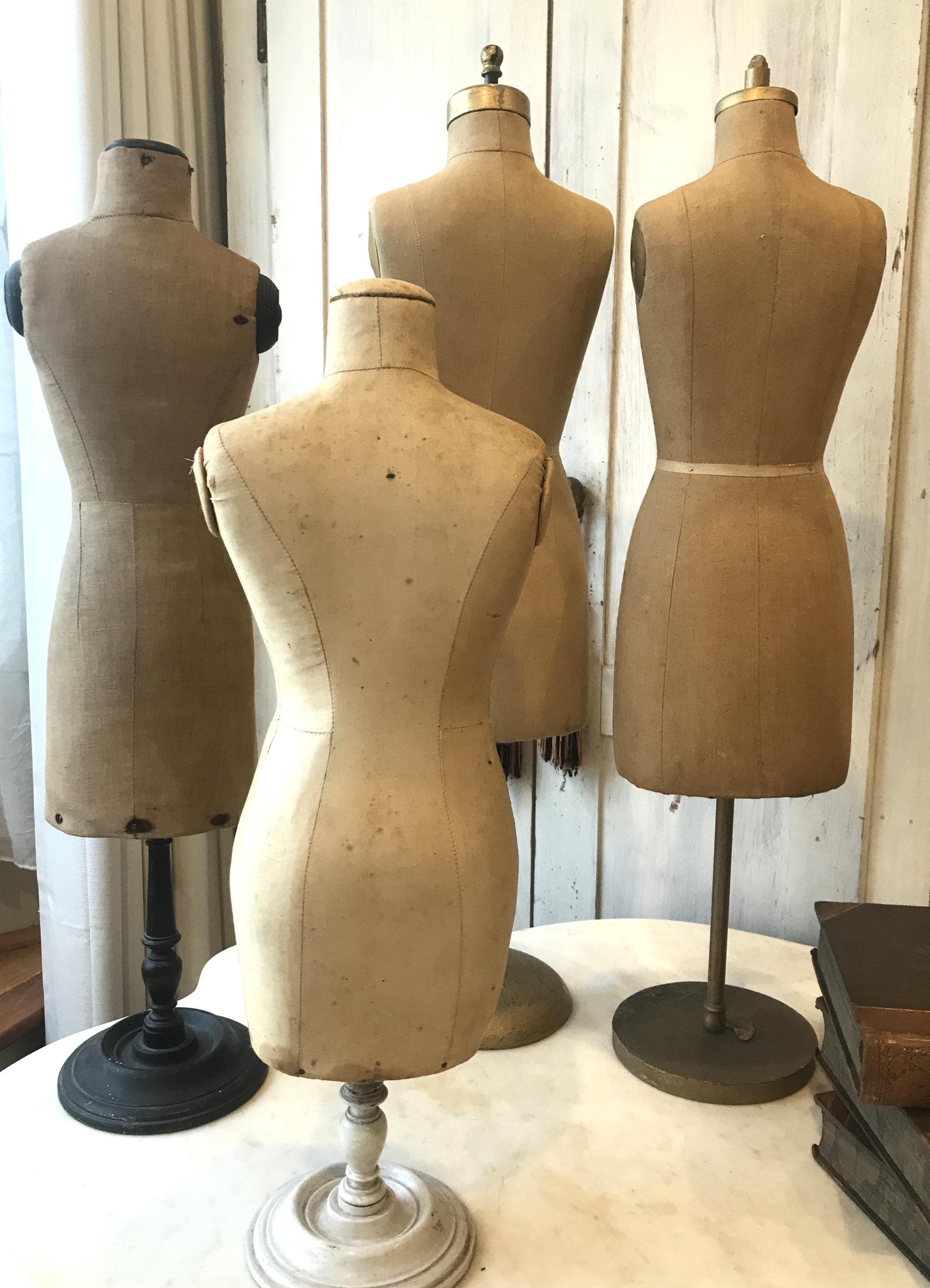 Antique Half Scale Dress Form: Mannequin Salesman Sample, You Pick