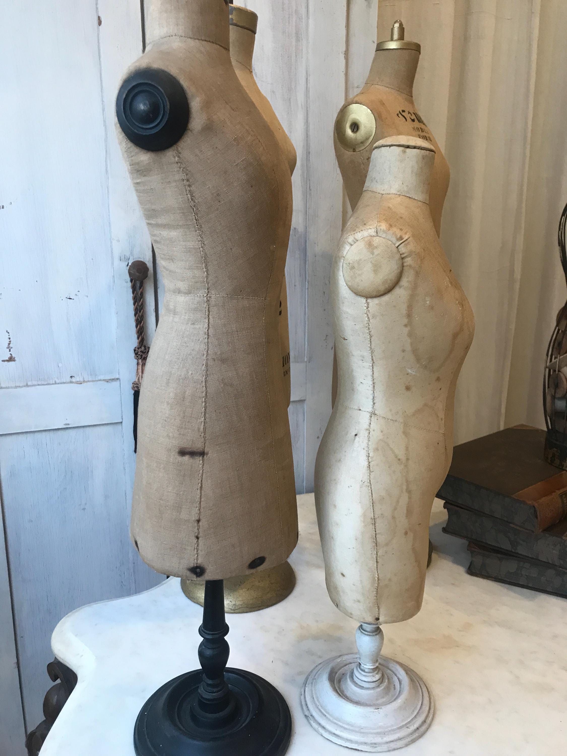 Antique Half Scale Dress Form: Mannequin Salesman Sample, You Pick