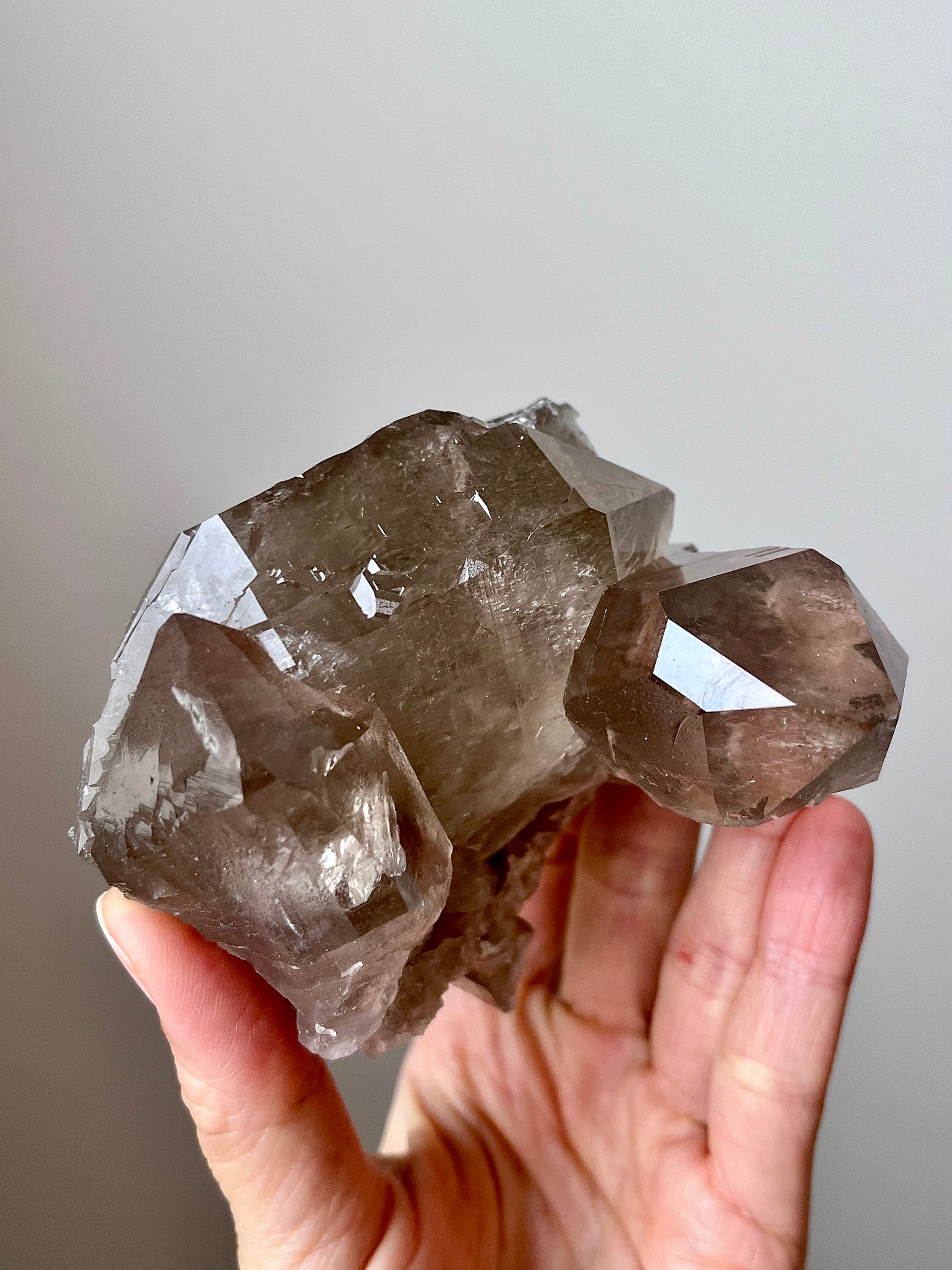 置物 Gwindel Alpine Smoky Quartz With Gwindel - Etsy