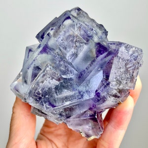 Glassy Fluorite with Multicolour Zoning & Inclusions