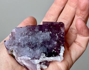 蛍石、石英、黄銅鉱 - Etsy 日本