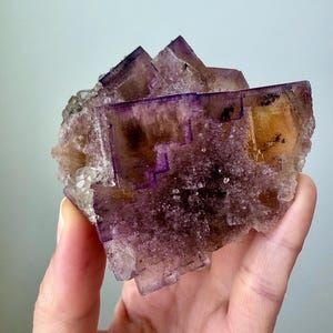 Fluorite with Calcite & Quartz