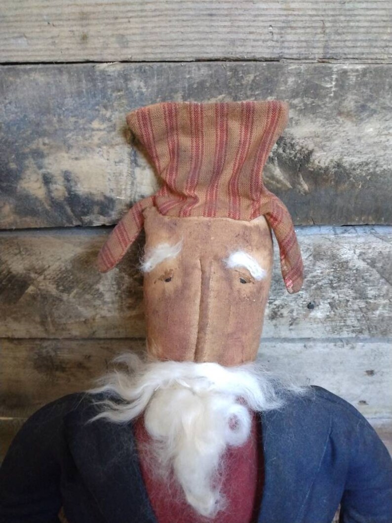 Primitive Handmade Uncle Sam Doll - Etsy