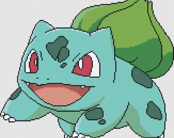 Bulbasaur Cross Stitch Pattern