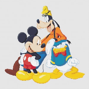 Mickey and Friends Cross Stitch Patterns