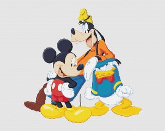 Schemi punto croce Topolino e i suoi amici
