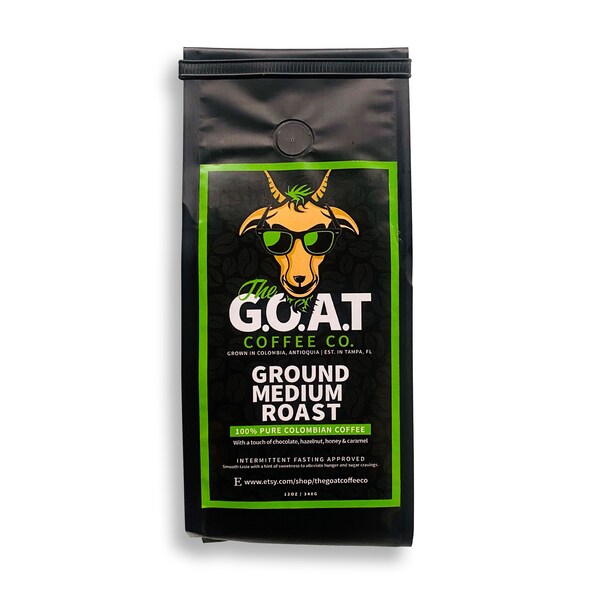 12oz of Pure Columbian Ground Coffee | Medium Roast Ground Coffee | Coffee Lover Gift | Unique Coffee Gift