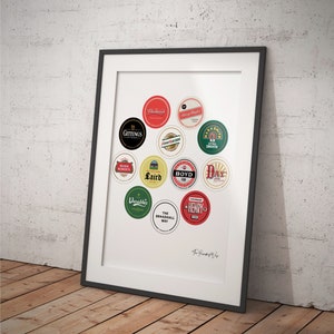 Stevenage FC Inspired Beer Label Poster