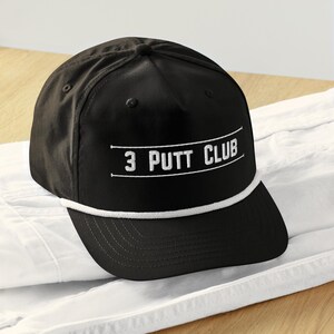 3-Putt Club Script Hat – Classic Golf Dad Hat | Funny Golf Cap | Gift for Golfers