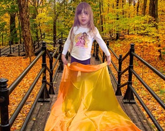 Giant Mulberry Silk Play Silks - Fall Magic, Open-Ended Toy