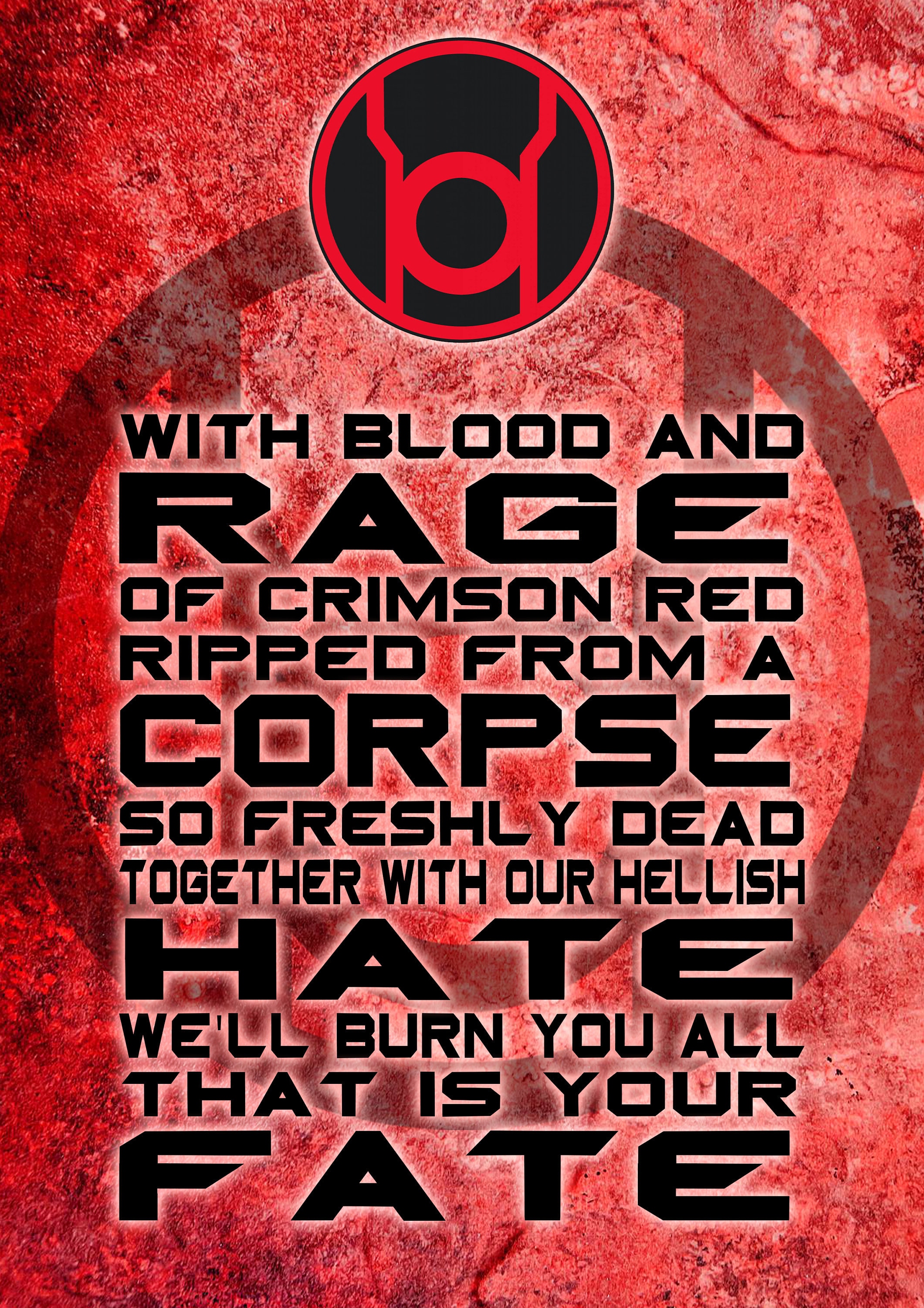 Red Lantern Oath A4 - Etsy Canada