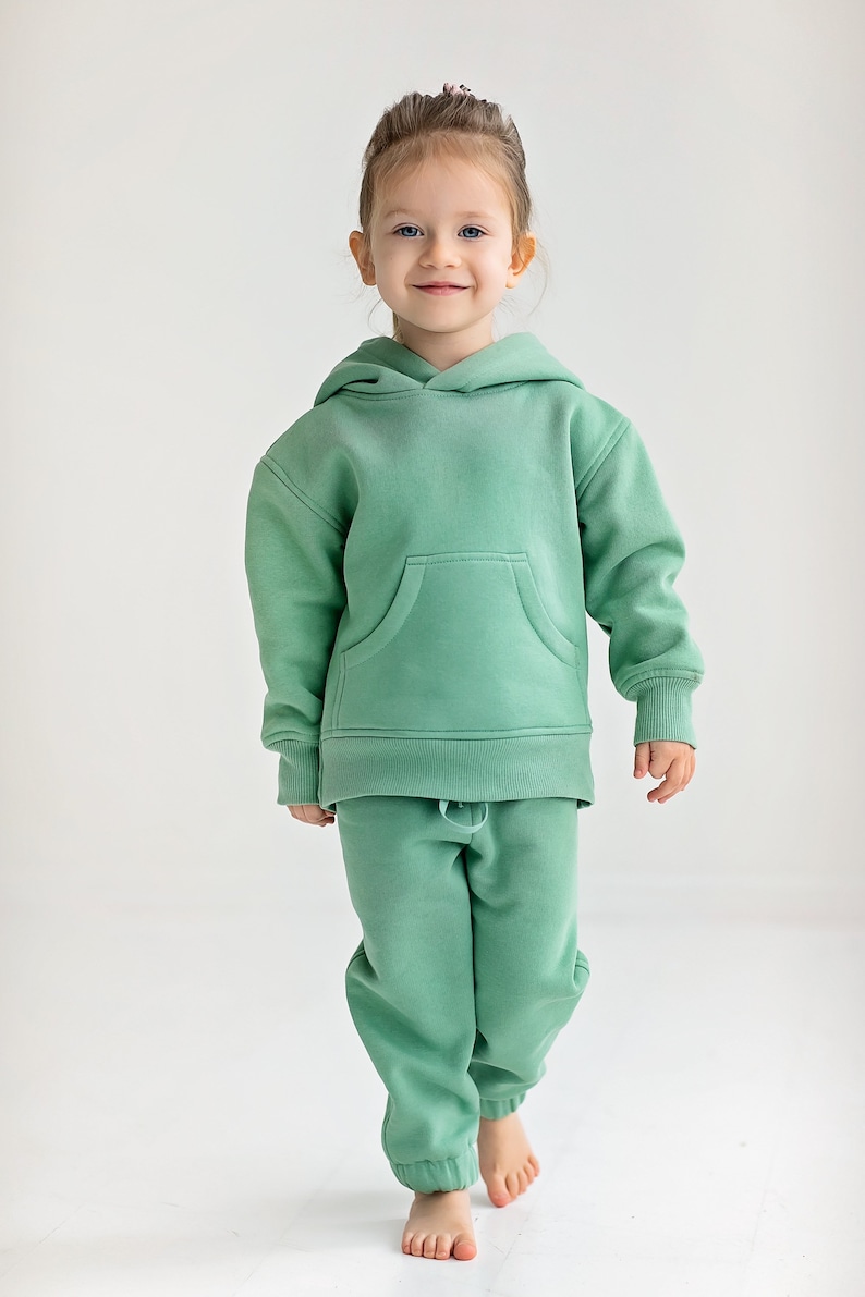 Kids Loungewear Kids Lounge Set Kids Hoodie and Sweatpants Kids Track Set Kids Jogger Set Gender Neutral Mommy and Me Set image 1