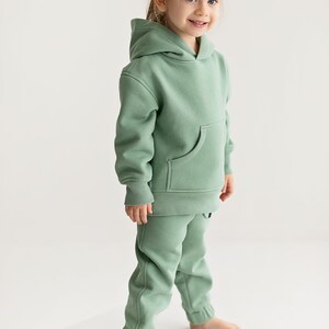 Kids Loungewear Kids Lounge Set Kids Hoodie and Sweatpants Kids Track Set Kids Jogger Set Gender Neutral Mommy and Me Set image 2