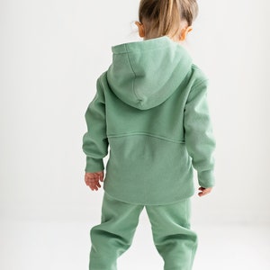 Kids Loungewear Kids Lounge Set Kids Hoodie and Sweatpants Kids Track Set Kids Jogger Set Gender Neutral Mommy and Me Set image 3