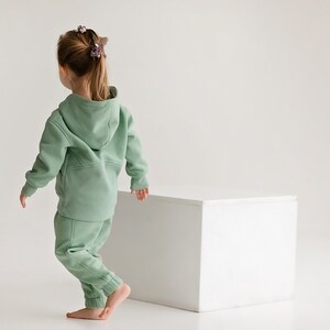 Kids Loungewear Kids Lounge Set Kids Hoodie and Sweatpants Kids Track Set Kids Jogger Set Gender Neutral Mommy and Me Set image 7