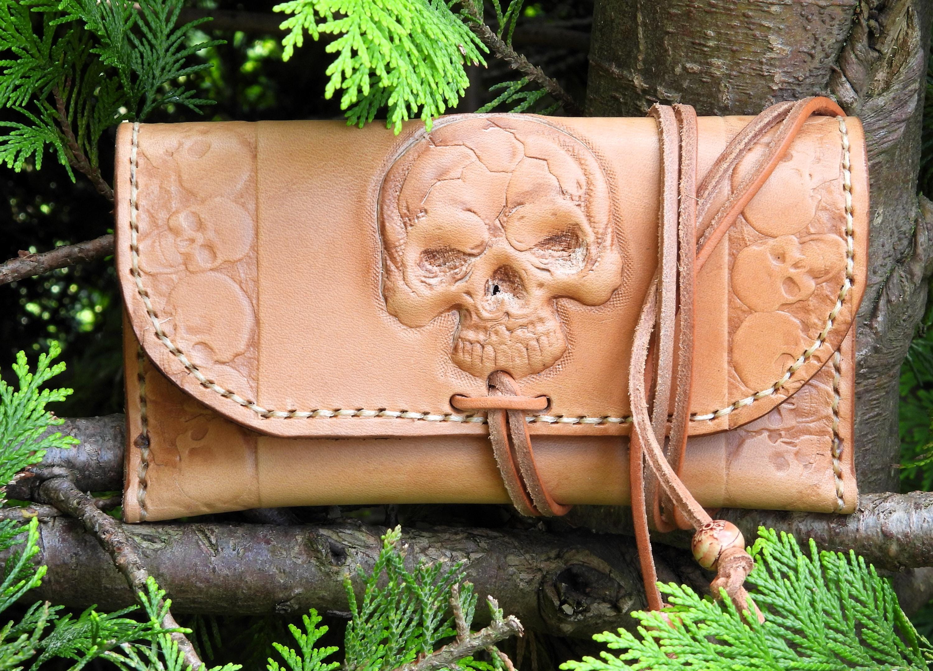 Tobacco Pouch Tobacco Bag Tabacco Skull Skull