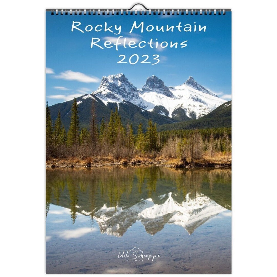 Rocky Mountain Calendar 2023 Rocky Mountain Reflections Etsy