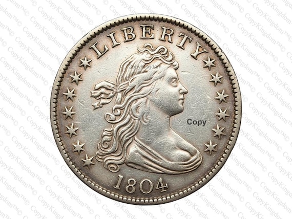 1804 Draped Bust Heraldic Eagle Silver One Dollar A Very Rare