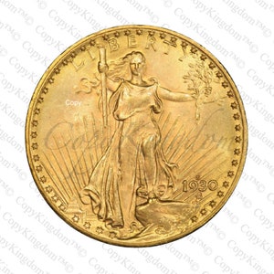 1930 S Saint Gaudens Twenty Dollar Gold Double Eagle Key Date COPY coin