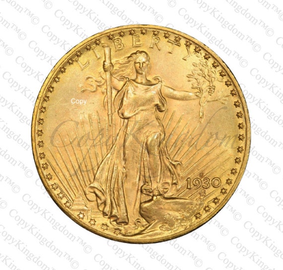 〜 30s デッドストック ヴィンテージ チェンジボタン GOLD ゴールド 1930 S Saint Gaudens Twenty Dollar Gold Double Eagle Reproduction