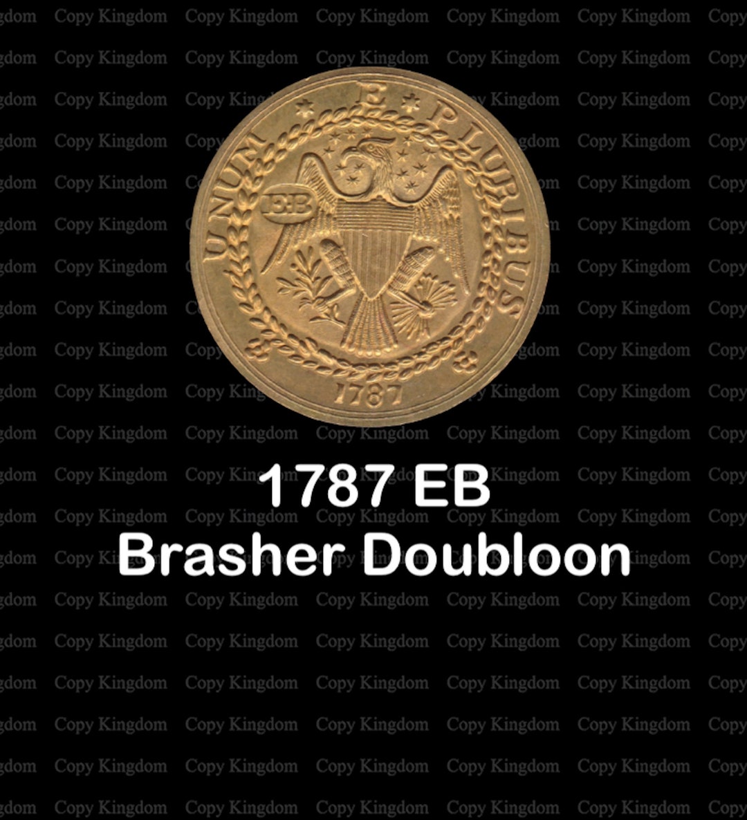 1787 Brasher Doubloon EB Very Rare American Gold COPY Coin Etsy Canada