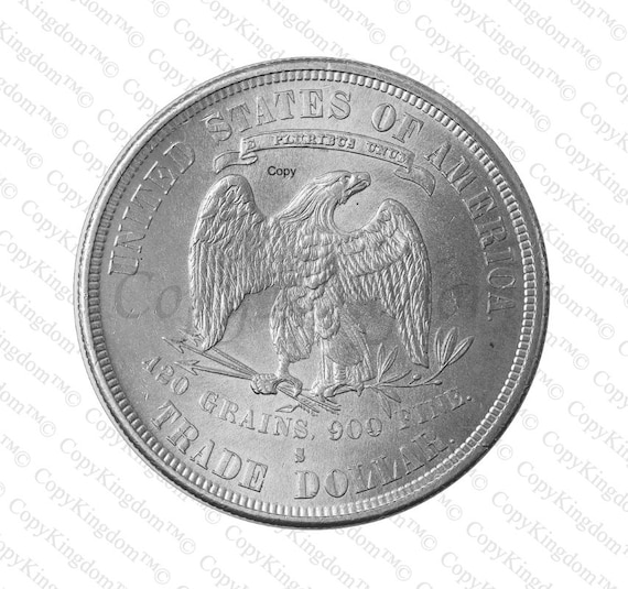 1873 to 1885 Trade One Dollar Reproduction Coin - Etsy
