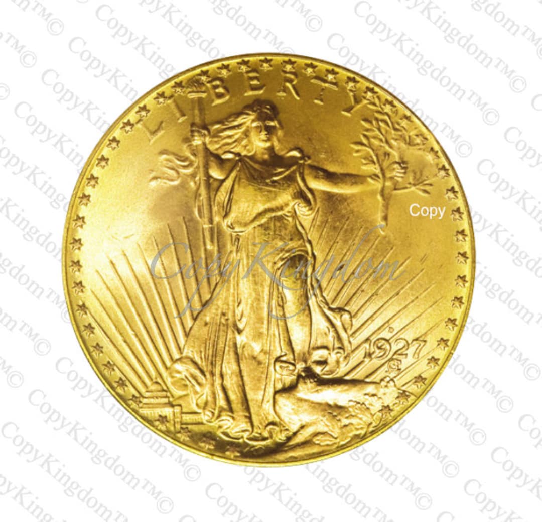 ゴールドスター　サンダース 1927 D Saint Gaudens Twenty Dollar Gold Double Eagle A Rare