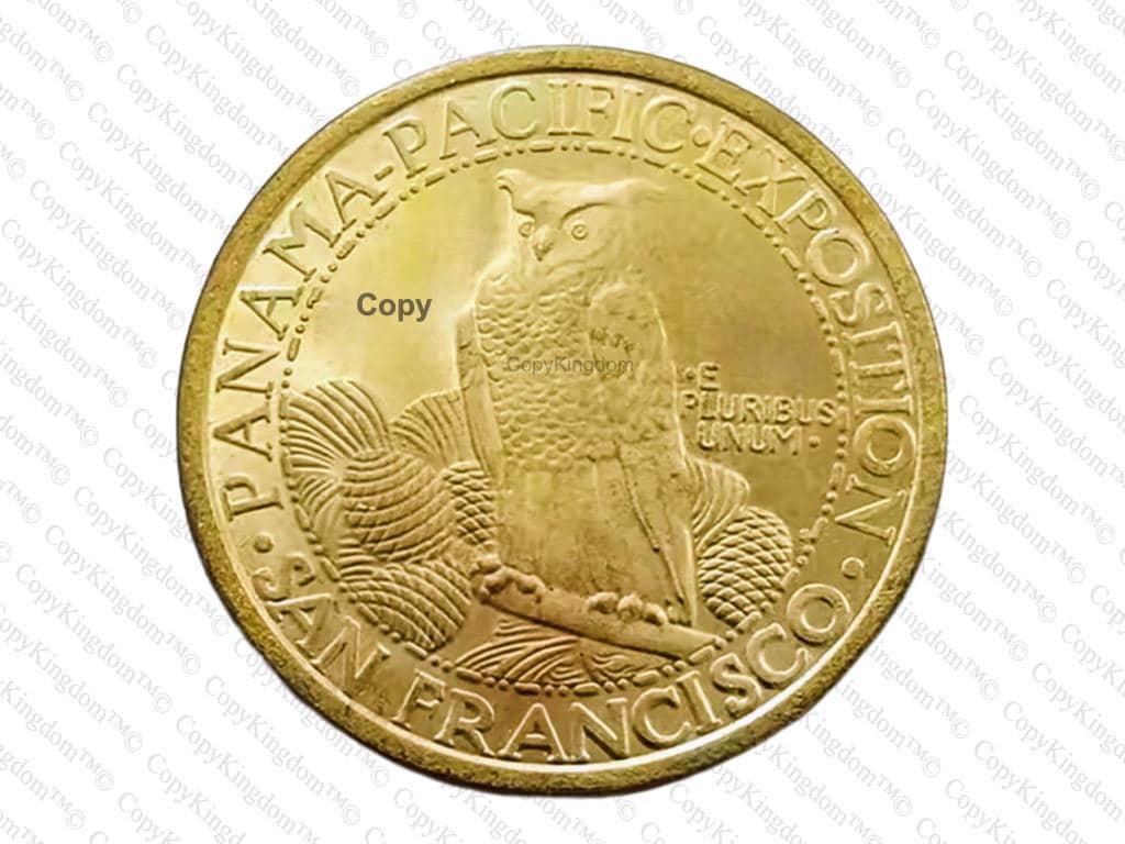 1915 50 Dollars Gold Panama–pacific Exposition A Rare & Sought
