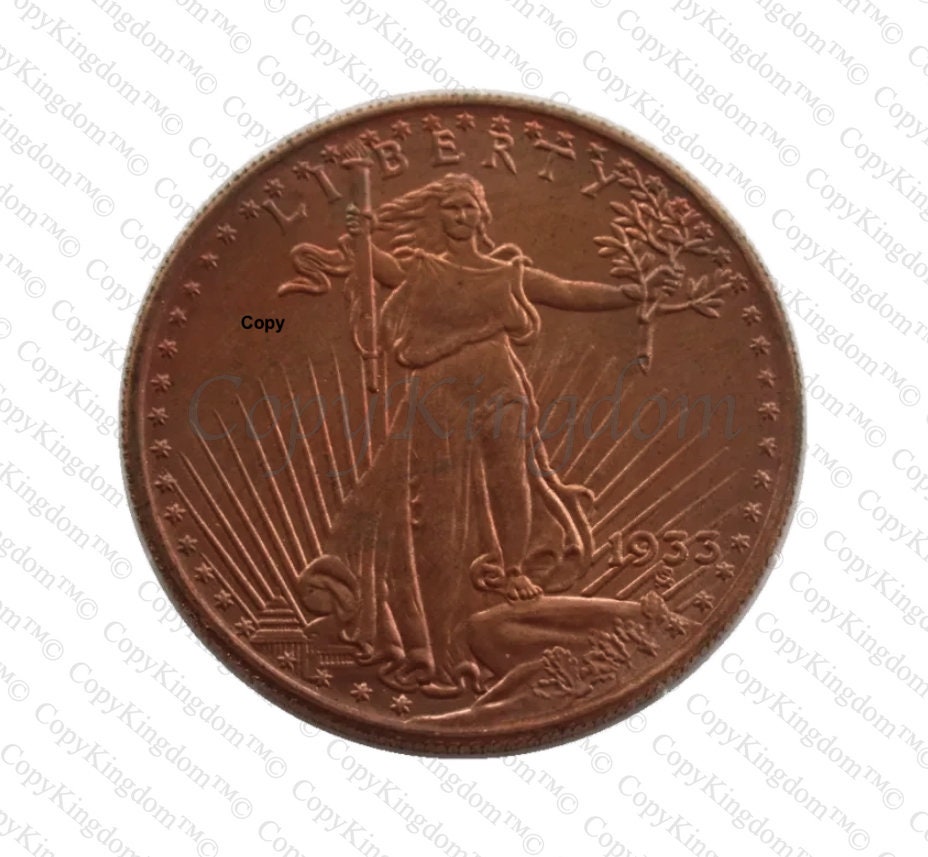 1933 Saint Gaudens Twenty Dollar Copper Double Eagle A Sought