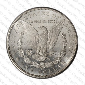 1889 CC Morgan Silver Dollar A Sought After Restrike Reproduction Coin image 2