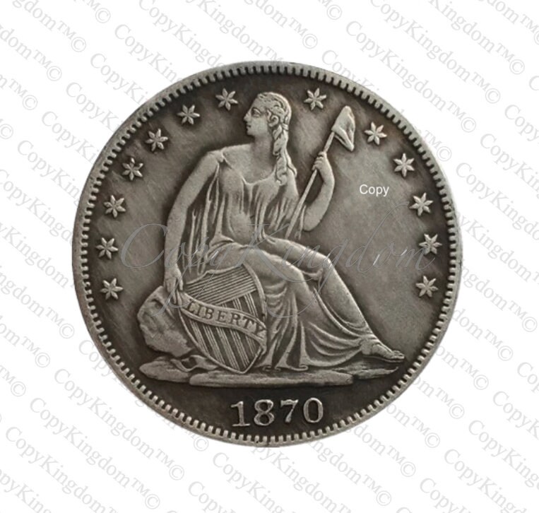 1870 CC Seated Liberty Half Dollar Rare Key Date COPY coin